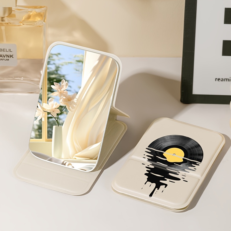 Adorable Foldable Makeup Mirror for Students, High-Quality